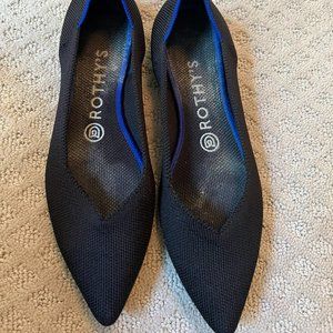 Rothy's The Point Flats in Black Solid